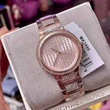 Michael Kors Gabbi Rose Gold Dial Rose Gold Steel Strap Watch For Women - MK3986 Authentic Buy Shop Now