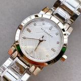 Burberry The City Silver Dial Silver Steel Strap Watch for Women - BU9213 Authentic Buy Shop Now