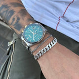 Hugo Boss Champion Chronograph Green Dial Two Tone Steel Strap Watch for Men - 1513878 Authentic Buy Shop Now