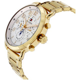 Tommy Hilfiger Quartz White Dial Gold Steel Strap Watch for Men - 1791455 Authentic Buy Shop Now