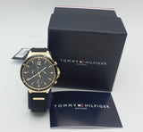 Tommy Hilfiger Eve Chronograph Quartz Black Dial Black Silicone Strap Watch For Women - 1782282 Authentic Buy Shop Now