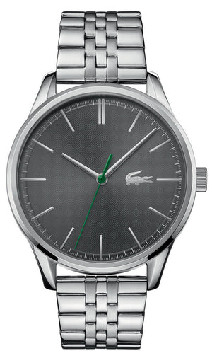 Lacoste Vienna Gray Dial Gray Steel Strap Watch for Men - 2011073T Authentic Buy Shop Now