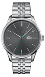 Lacoste Vienna Gray Dial Gray Steel Strap Watch for Men - 2011073T Authentic Buy Shop Now