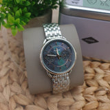 Fossil Tailor Mother of Pearl Black Dial Silver Steel Strap Watch for Women - ES3911 Authentic Buy Shop Now
