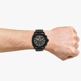 Fossil Machine Chronograph Black Dial Black Steel Strap Watch for Men - FS4927 Authentic Buy Shop Now