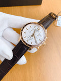 Tissot Quickster Chronograph 42mm White Dial Brown Leather Strap Watch For Men - T095.417.36.037.00 Authentic Buy Shop Now