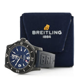 Breitling Superocean Automatic 46mm Blue Dial Blue Rubber Strap Watch for Men - M17368D71C1S1 Authentic Buy Shop Now