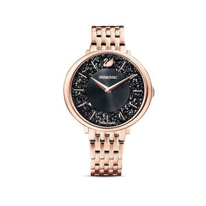 Swarovski Crystalline Chic Analog Black Dial Rose Gold Steel Strap Watch for Women - 5544587 Authentic Buy Shop Now