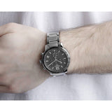 Tissot Quickster Chronograph Black Dial Silver Steel Strap Watch For Men - T095.417.11.067.00 Authentic Buy Shop Now