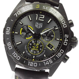 Tag Heuer Formula 1 Chronograph Senna Black Dial Black Leather Strap Watch for Men - CAZ101AJ.FC6487 Authentic Buy Shop Now