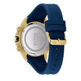 Hugo Boss Admiral Blue Dial Blue Rubber SIlicon Strap Watch for Men - 1513965 Authentic Buy Shop Now