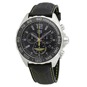 Tag Heuer Formula 1 Aston Martin Black Dial Black Leather Strap Watch for Men - CAZ101P.FC8245 Authentic Buy Shop Now