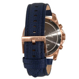 Armani Exchange Banks Chronograph Blue Dial Blue Leather Strap Watch For Men - AX1723 Authentic Buy Shop Now