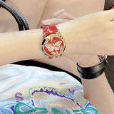 Gucci G Timeless Quartz Red Dial Red Leather Strap Watch For Women - YA1264054 Authentic Buy Shop Now