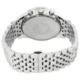 Emporio Armani Tazio Chronograph Black Dial Silver Steel Strap Watch For Men - AR5988 Authentic Buy Shop Now