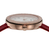 Emporio Armani Rosa Two Hand White Dial Red Leather Strap Watch For Women - AR11357 Authentic Buy Shop Now