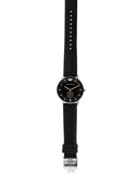 Emporio Armani Gianni Quartz Black Dial Black Leather Strap Watch For Men - AR0382 Authentic Buy Shop Now