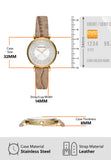 Emporio Armani Gianni T Bar Crystals Silver Dial Brown Leather Strap Watch For Women - AR11518 Authentic Buy Shop Now