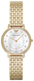 Emporio Armani Dress Analog Mother of Pearl Dial Gold Steel Strap Watch For Women - AR11007 Authentic Buy Shop Now