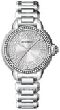 Emporio Armani Mia Three Crystals Silver Dial Silver Steel Strap Watch For Women - AR11632 Authentic Buy Shop Now