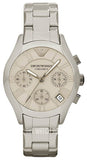 Emporio Armani Valente Chronograph Grey Dial Grey Steel Strap Watch For Men - AR1460 Authentic Buy Shop Now