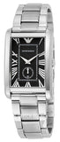 Emporio Armani Classic Analog Black Dial Silver Steel Strap Watch For Men - AR1608 Authentic Buy Shop Now