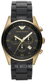 Emporio Armani Sportivo Quartz Black Dial Black Steel Strap Watch For Men - AR8023 Authentic Buy Shop Now
