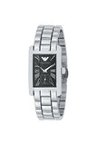 Emporio Armani Classic Black Dial Silver Stainless Steel Watch For Women - AR0157 Authentic Buy Shop Now