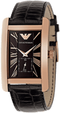 Emporio Armani Classic Black Dial Black Leather Strap Watch For Women - AR0169 Authentic Buy Shop Now