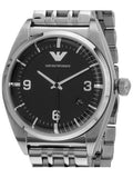 Emporio Armani Classic Analog Black Dial Silver Steel Strap Watch For Men - AR0369 Authentic Buy Shop Now