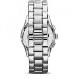 Emporio Armani Valente Chronograph Black Dial Silver Stainless Steel Watch For Men - AR0673 Authentic Buy Shop Now