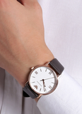 Emporio Armani Dress Quartz White Dial Brown Leather Strap Watch For Men - AR11011 Authentic Buy Shop Now