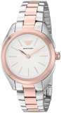 Emporio Armani Analog White Dial Two Tone Steel Strap Watch For Women - AR11029 Authentic Buy Shop Now