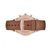 Emporio Armani Quartz Silver Dial Brown Leather Strap Watch For Men - AR11043 Authentic Buy Shop Now