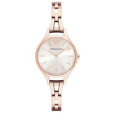 Emporio Armani Aurora Rose Gold Dial Rose Gold Steel Strap Watch for Women - AR11055 Authentic Buy Shop Now