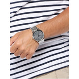 Emporio Armani Kappa Quartz Grey Dial Silver Mesh Bracelet Watch For Men - AR11068 Authentic Buy Shop Now