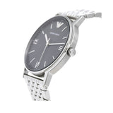 Emporio Armani Kappa Quartz Grey Dial Silver Mesh Bracelet Watch For Men - AR11068 Authentic Buy Shop Now