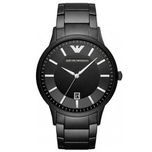 Emporio Armani Renato Quartz Black Dial Black Steel Strap Watch For Men - AR11079 Authentic Buy Shop Now