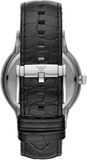 Emporio Armani Renato Analog Black Dial Black Leather Strap Watch For Men - AR11186 Authentic Buy Shop Now