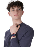 Emporio Armani Sigma Quartz Blue Dial Blue Silicone Strap Watch For Men - AR11217 Authentic Buy Shop Now