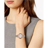 Emporio Armani Gianni T Bar Pink Dial Two Tone Steel Strap Watch For Women - AR11223 Authentic Buy Shop Now