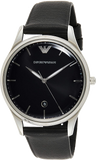 Emporio Armani Classic Quartz Black Dial Black Leather Strap Watch For Men - AR1865 Authentic Buy Shop Now