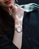 Emporio Armani Rosa Quartz Mother of Pearl White Dial Rose Gold Steel Strap Watch For Women - AR11355 Authentic Buy Shop Now