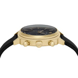 Emporio Armani Ruggero Chronograph Black Dial Black Leather Strap Watch for Men - AR11690 Authentic Buy Shop Now