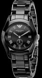 Emporio Armani Ceramica Quartz Black Dial Black Steel Strap Watch For Women - AR1402 Authentic Buy Shop Now