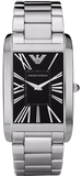 Emporio Armani Classic Analog Black Dial Silver Steel Strap Watch For Men - AR1608 Authentic Buy Shop Now