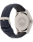 Emporio Armani Valente Quartz Silver Dial Grey Leather Strap Watch For Men - AR1666 Authentic Buy Shop Now