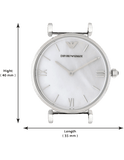 Emporio Armani T Bar Mother of Pearl Dial Steel Strap Watch For Women - AR1682 Authentic Buy Shop Now