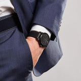 Emporio Armani Classic Black Dial Black Leather Strap Watch For Men - AR1732 Authentic Buy Shop Now