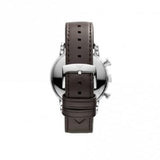 Emporio Armani Classic Chronograph Brown Dial Brown Leather Strap Watch For Men - AR1734 Authentic Buy Shop Now